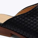 Ama Woven Mule Woven Black