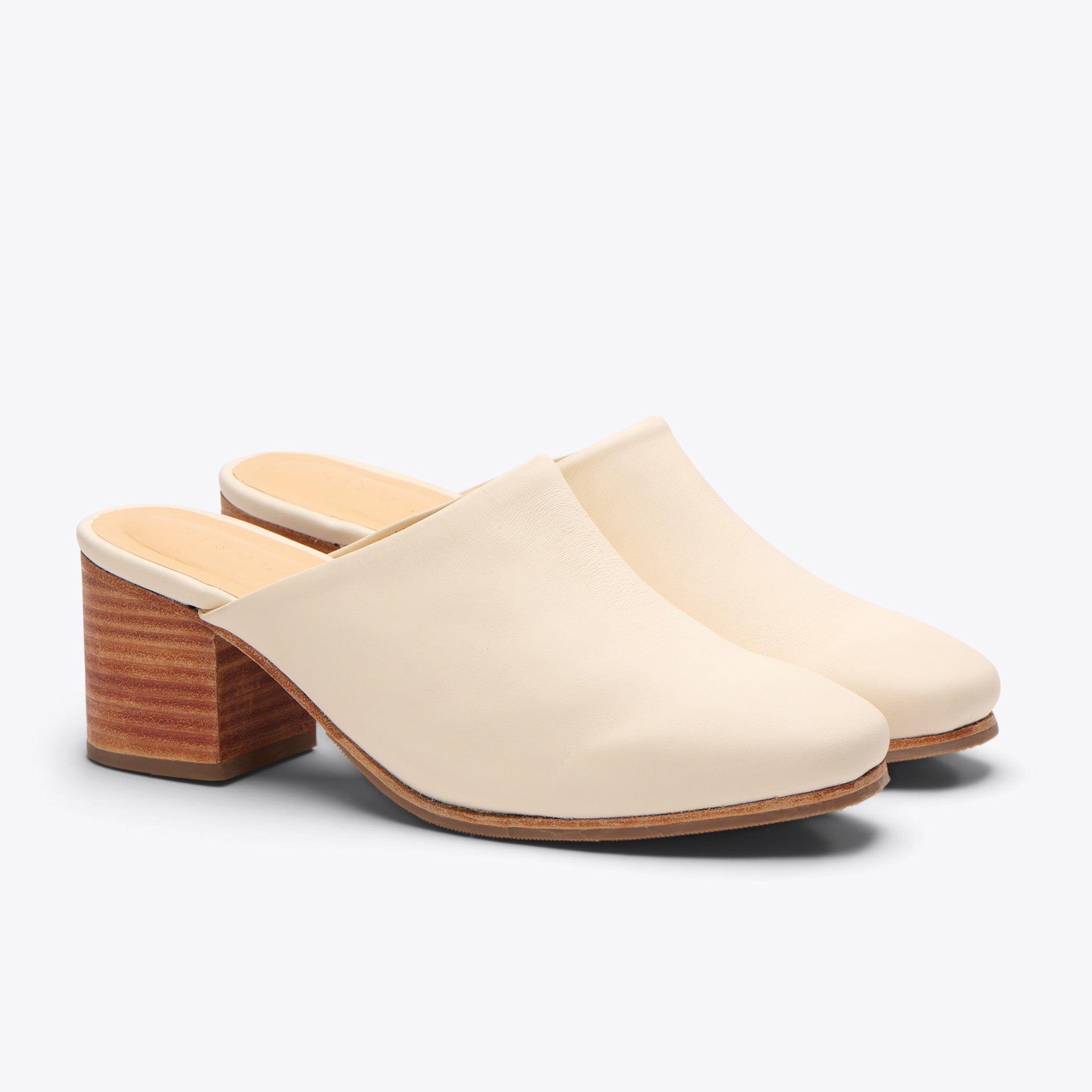 All-Day Heeled Mule Bone