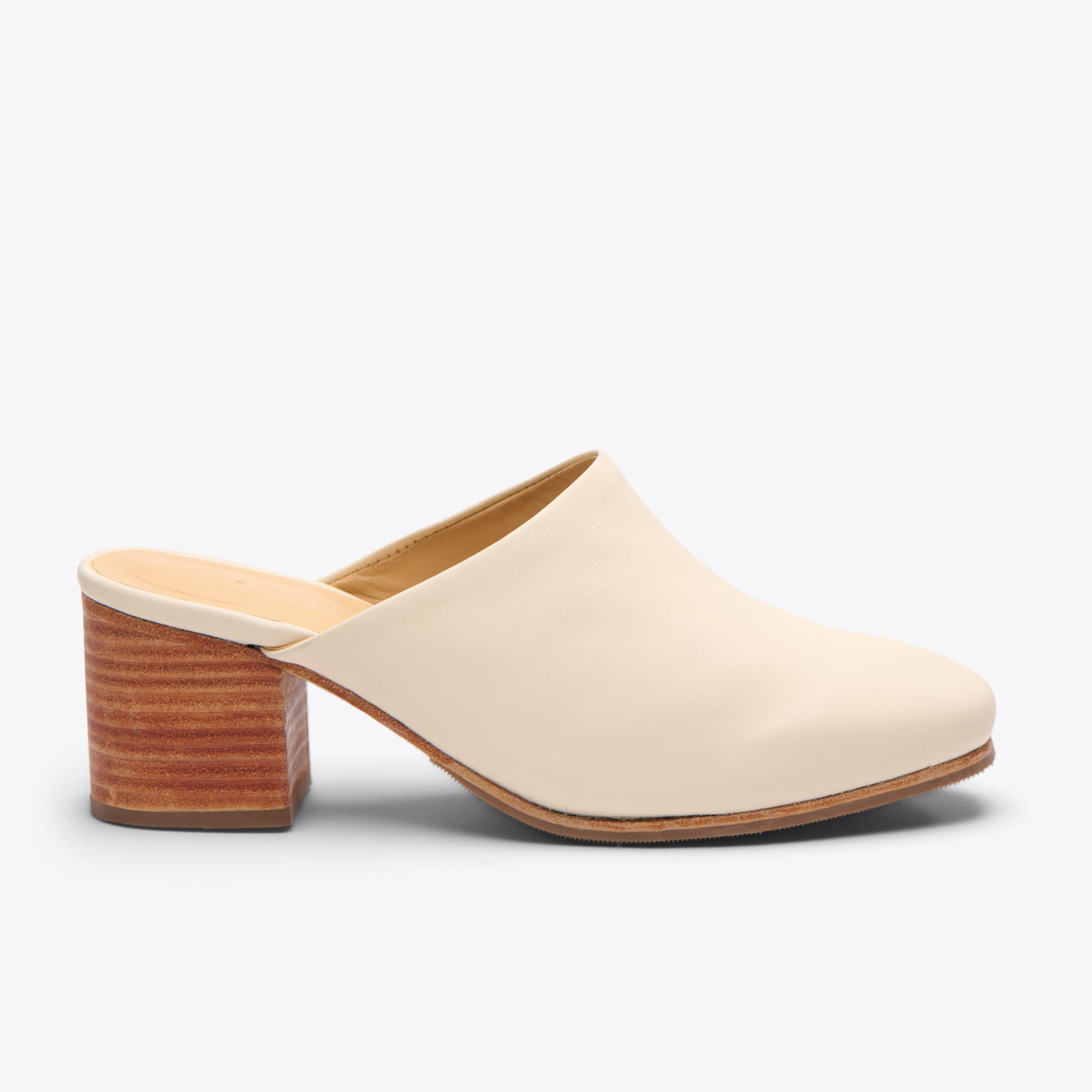 All-Day Heeled Mule Bone