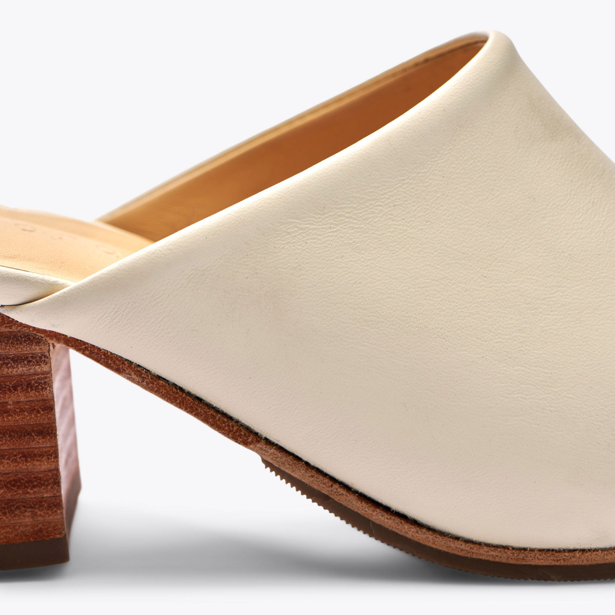 All-Day Heeled Mule Bone