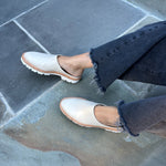 Emilee Lug Mule Linen Suede