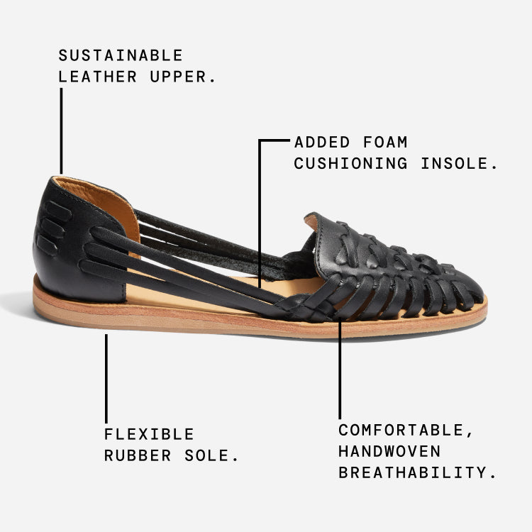 Women's Huarache Sandal 2.0 Black – Nisolo