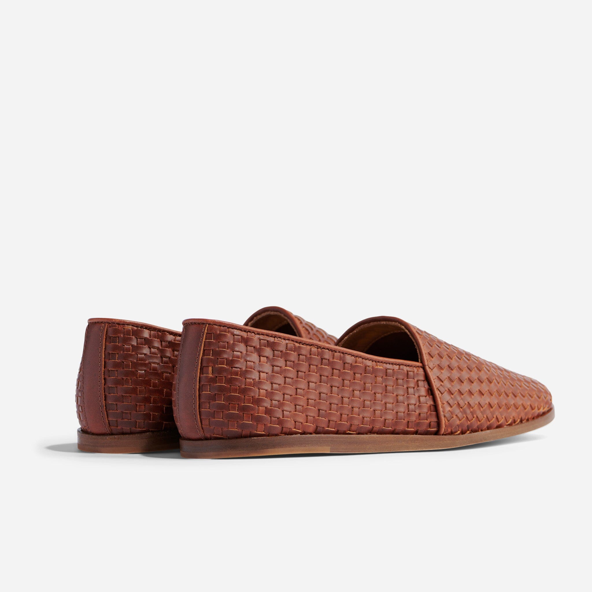 Alejandro Woven Slip On Woven Brandy Men's Leather Slip On Nisolo 