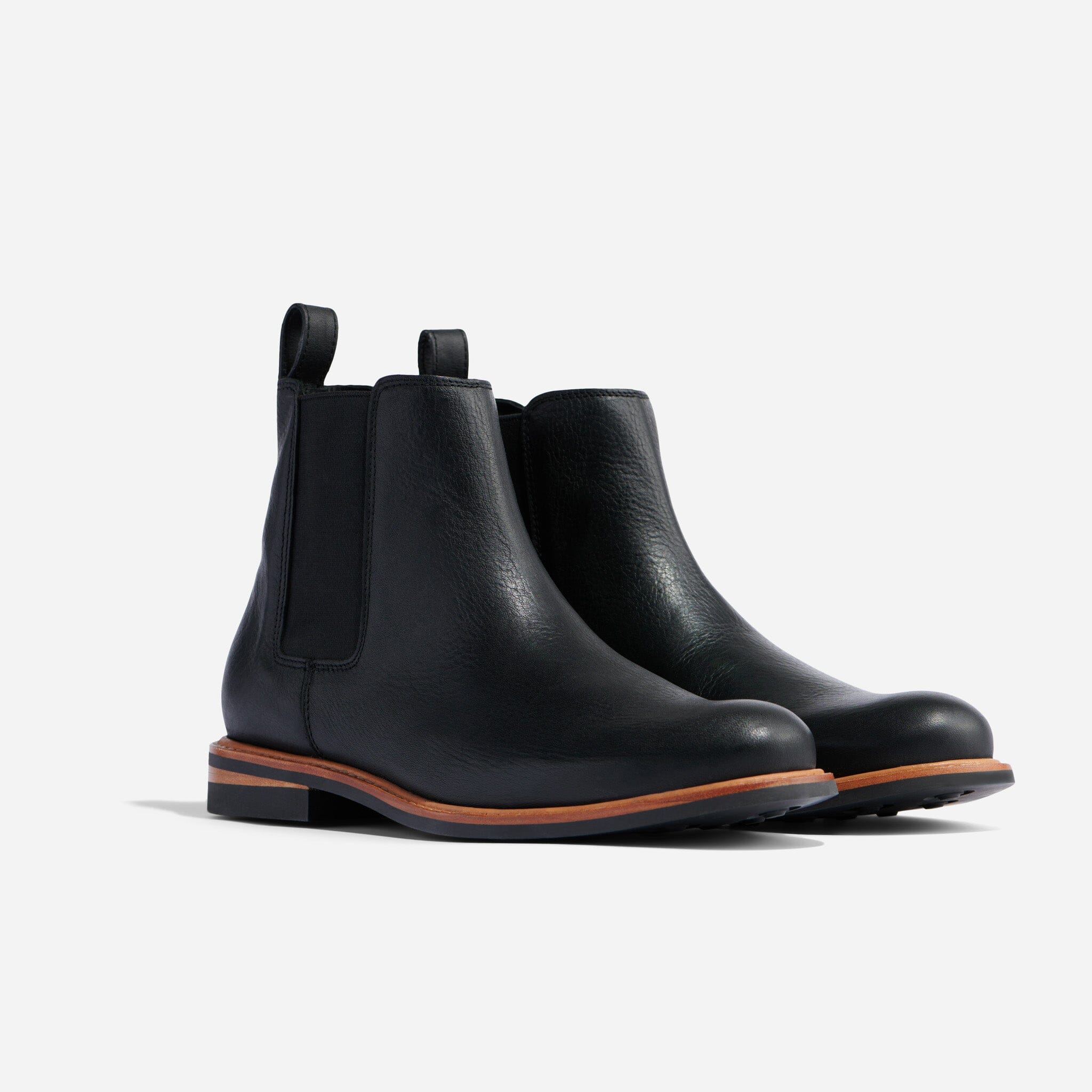 Flat sole chelsea hot sale boots mens