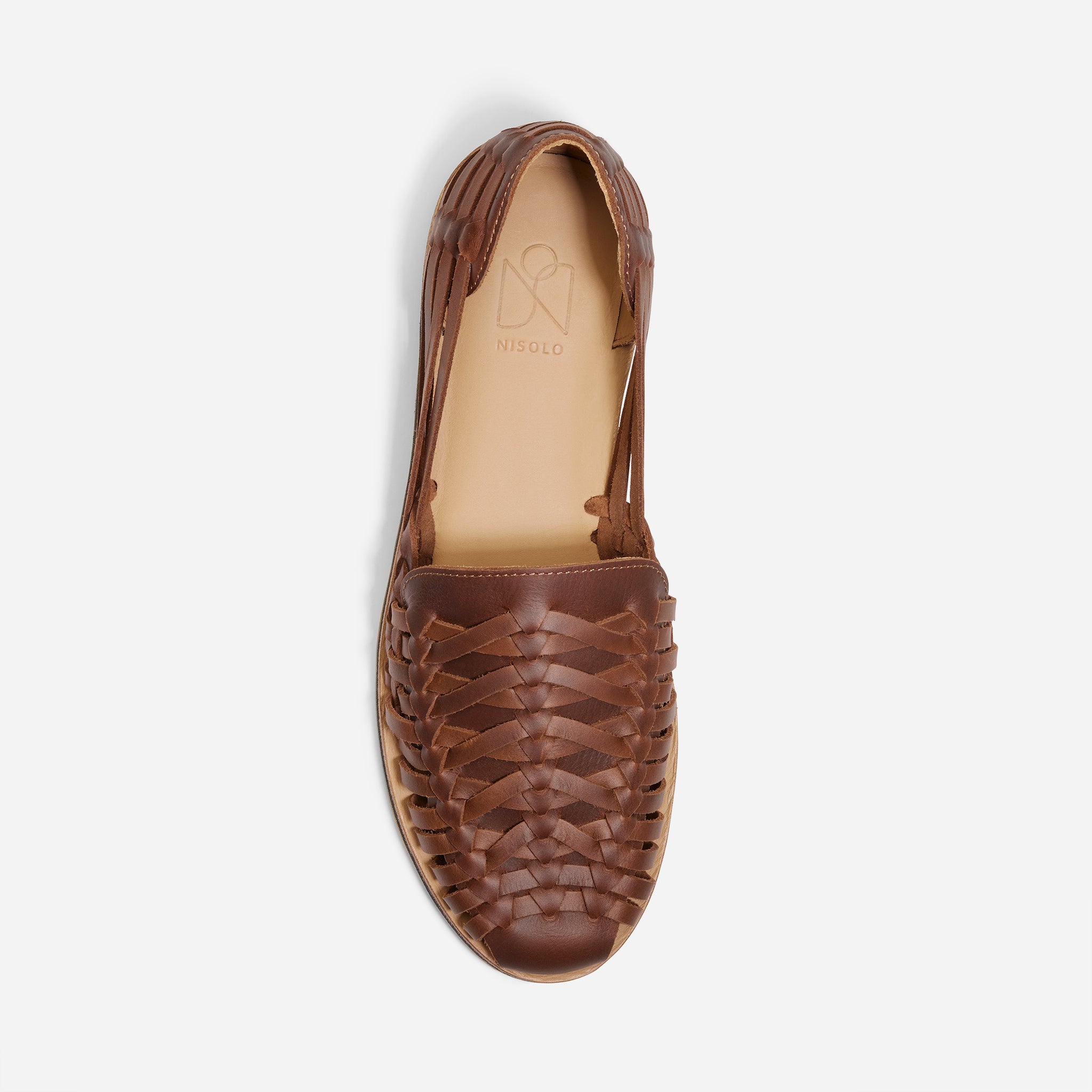 Men's Leather Huarache Sandal Brown | Nisolo