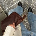 Petra Pouch Dusty Blue Suede