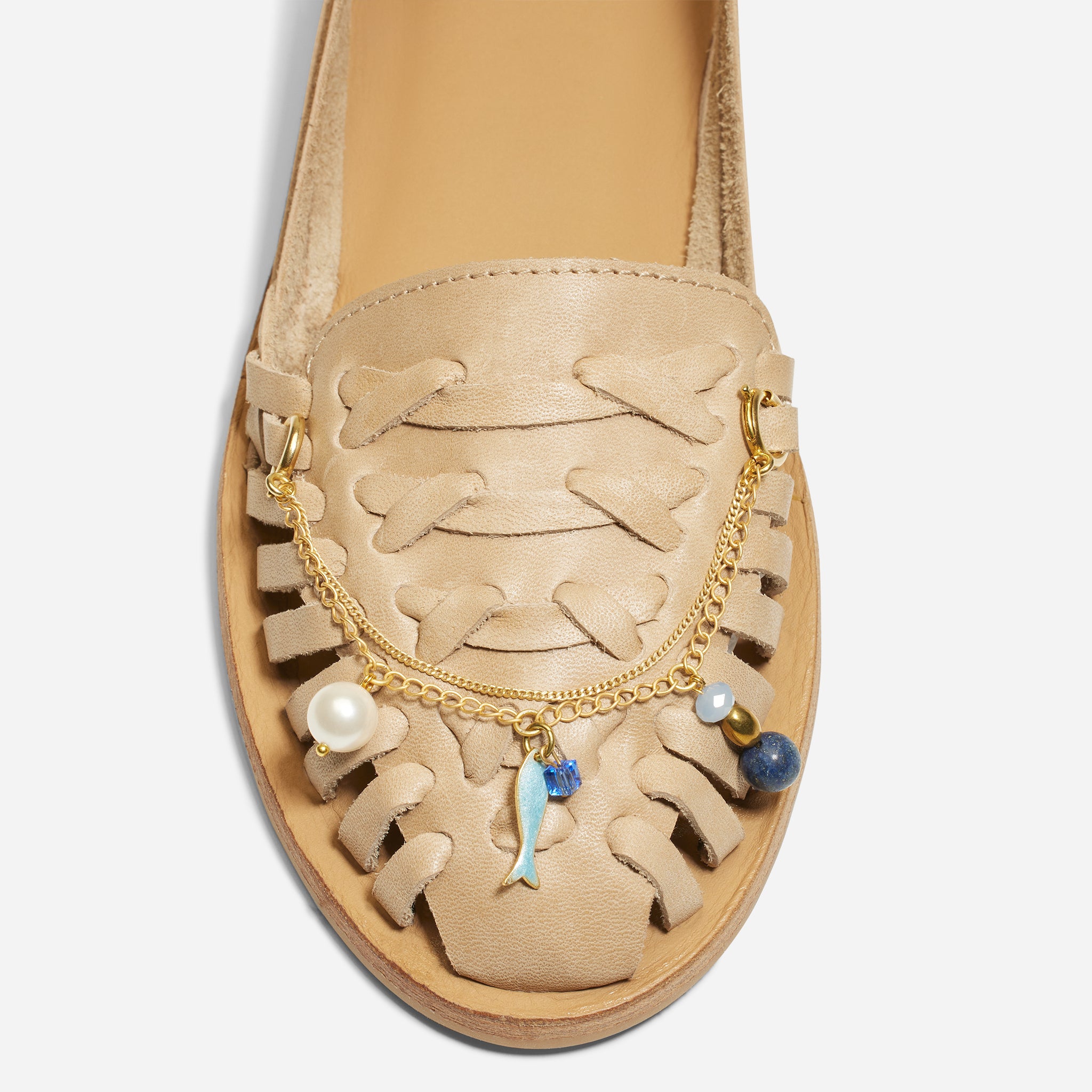 Shoe Charm Chain with Charms Blue