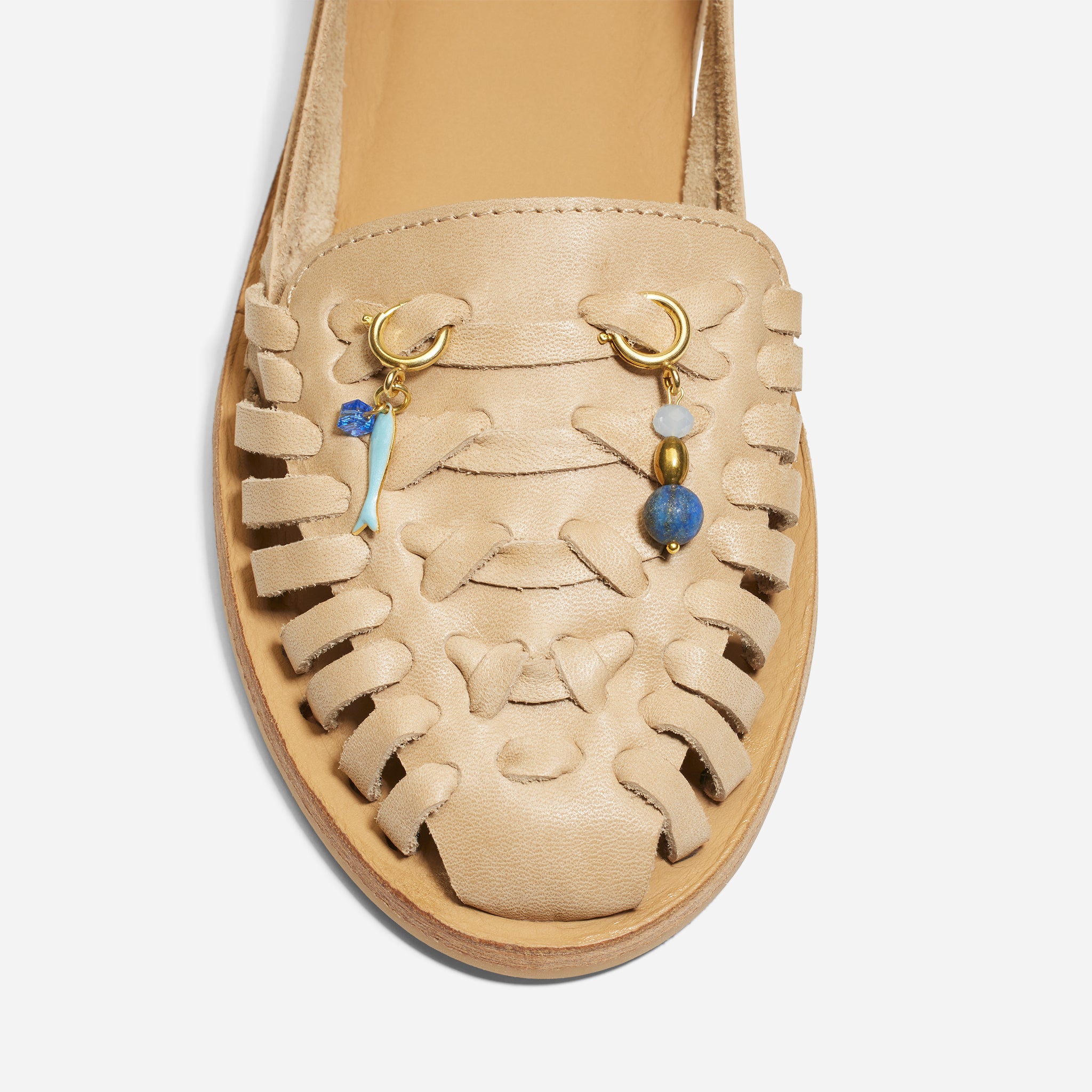 Shoe Charm Beads Blue