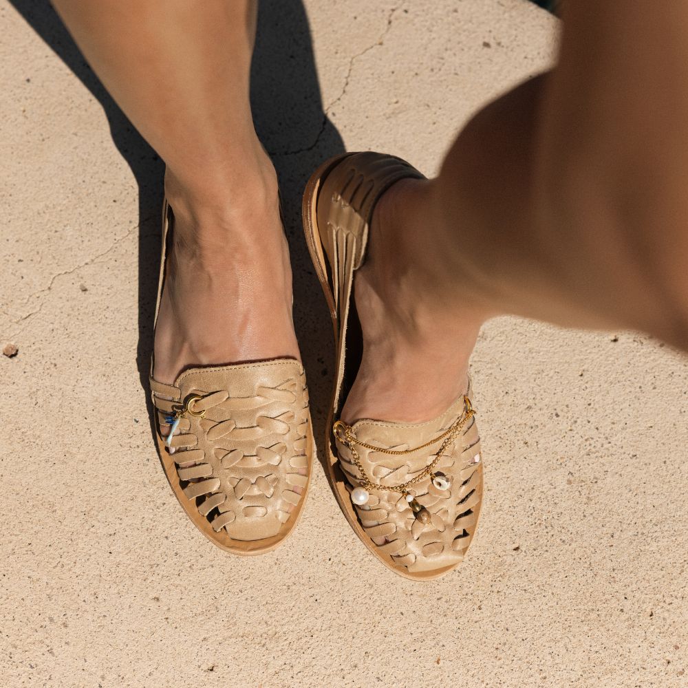 Almond Women's Huarache Sandal | Nisolo