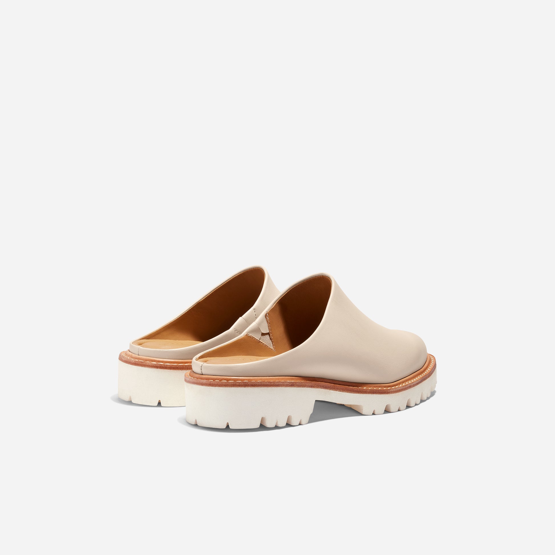 Emilee Lug Mule Bone
