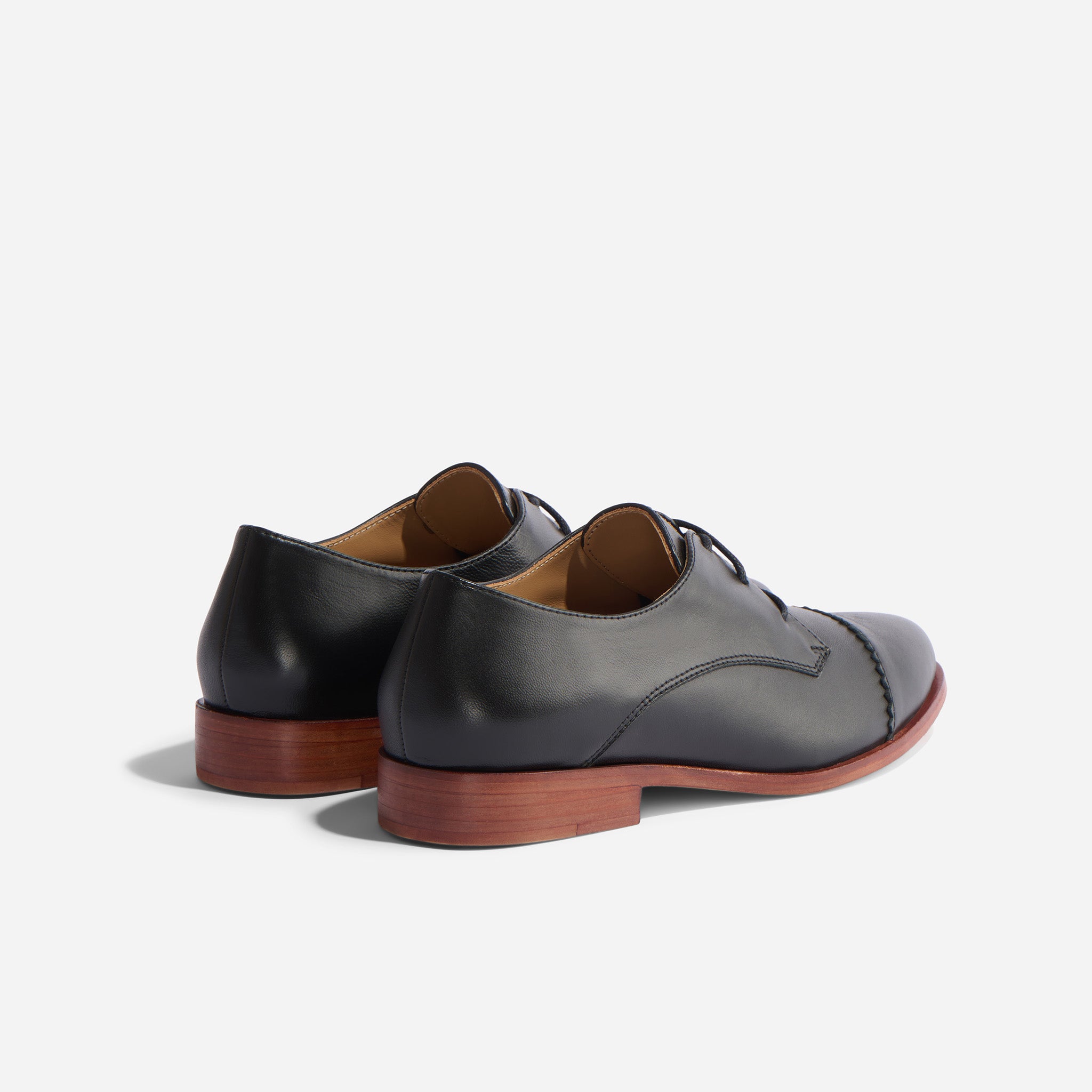 Emilia Cap Toe Oxford Black