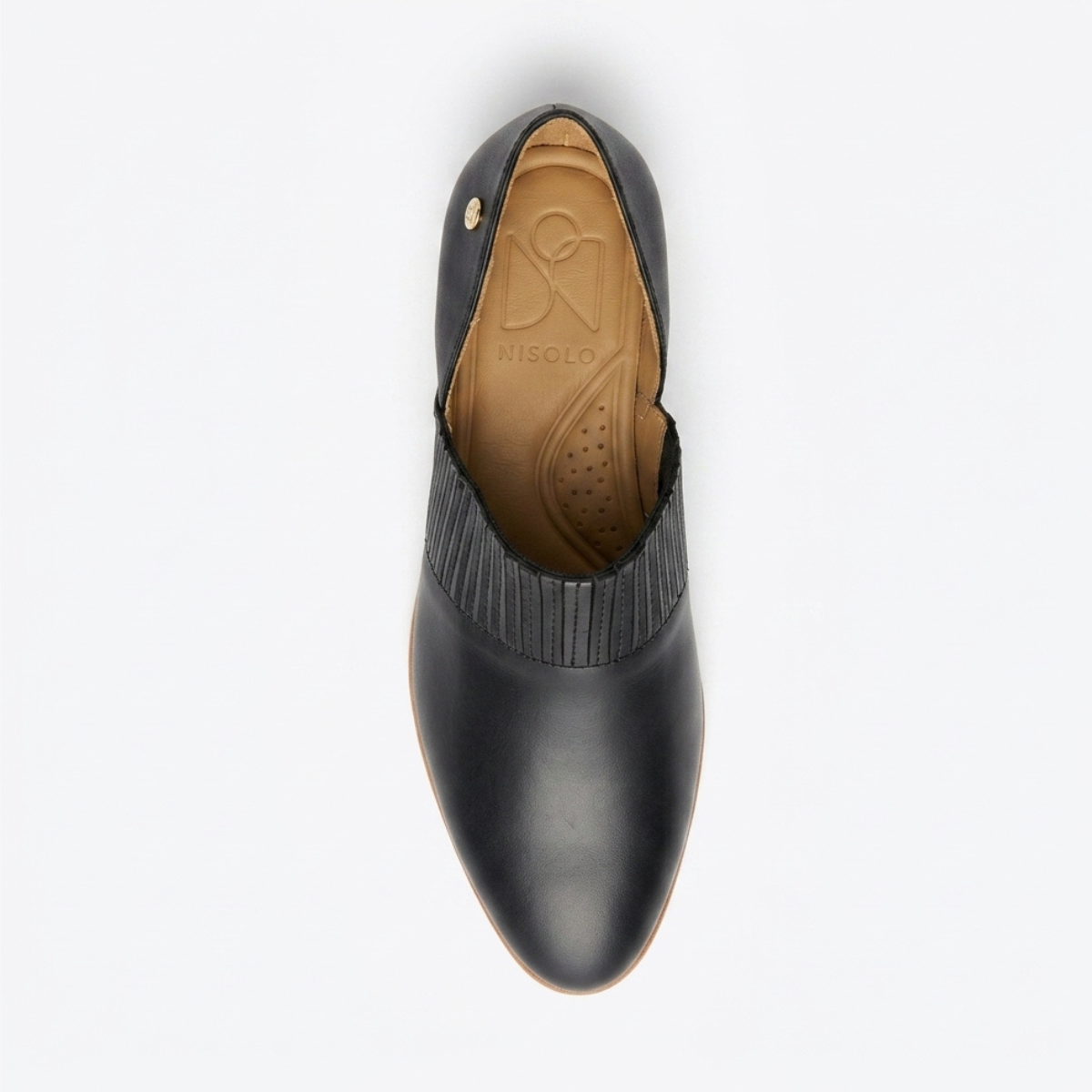 Ellie Slip On Oxford Black