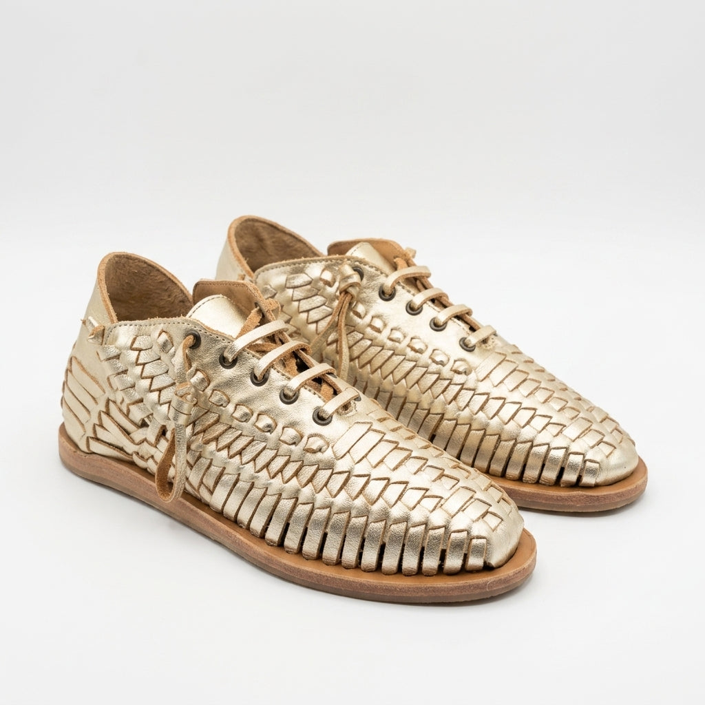 Women's Huarache Bootie Gold