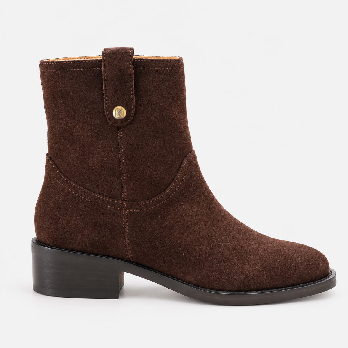 Viola Moto Boot Brown Suede