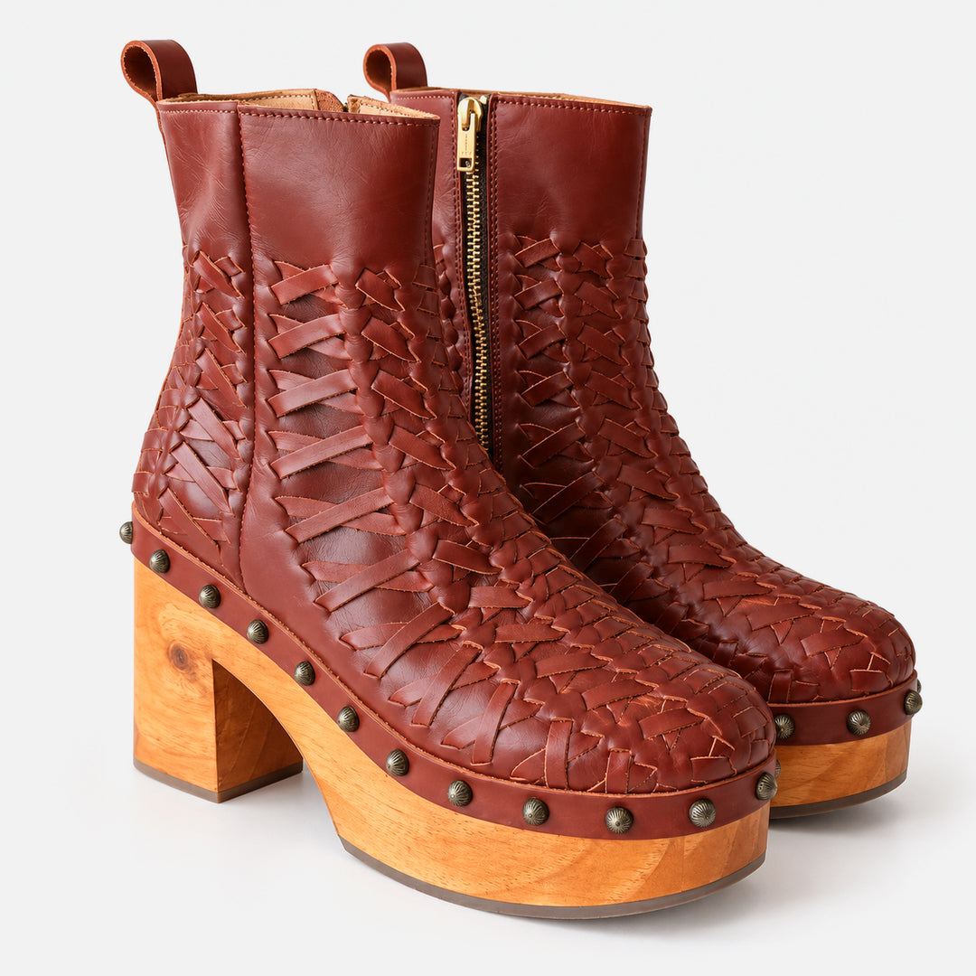 Alba Woven Platform Bootie