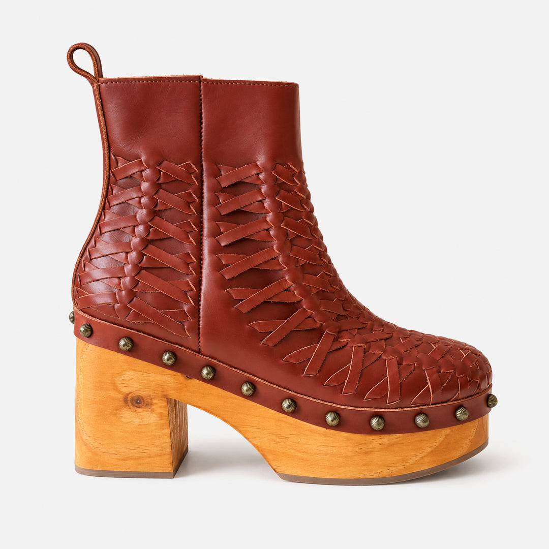 Alba Woven Platform Bootie