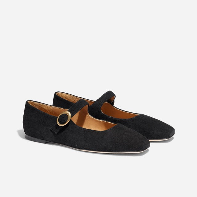 Lola Mary Jane Black Suede
