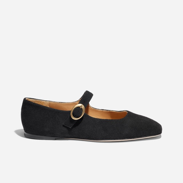 Lola Mary Jane Black Suede