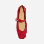Lola Mary Jane Red Suede