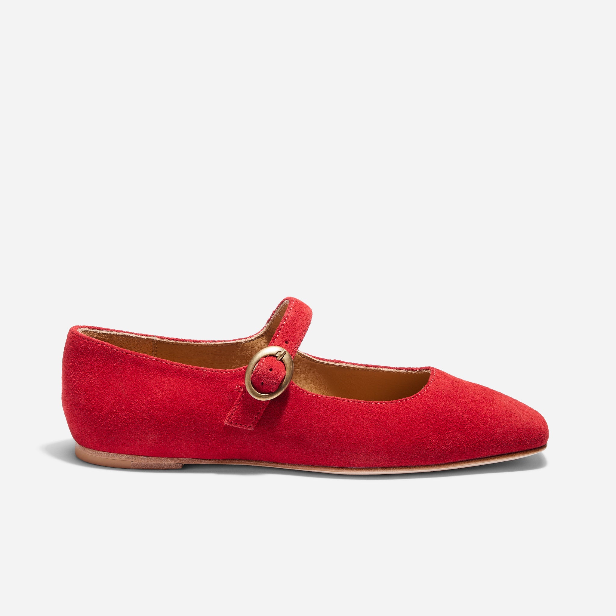 Lola Mary Jane Red Suede