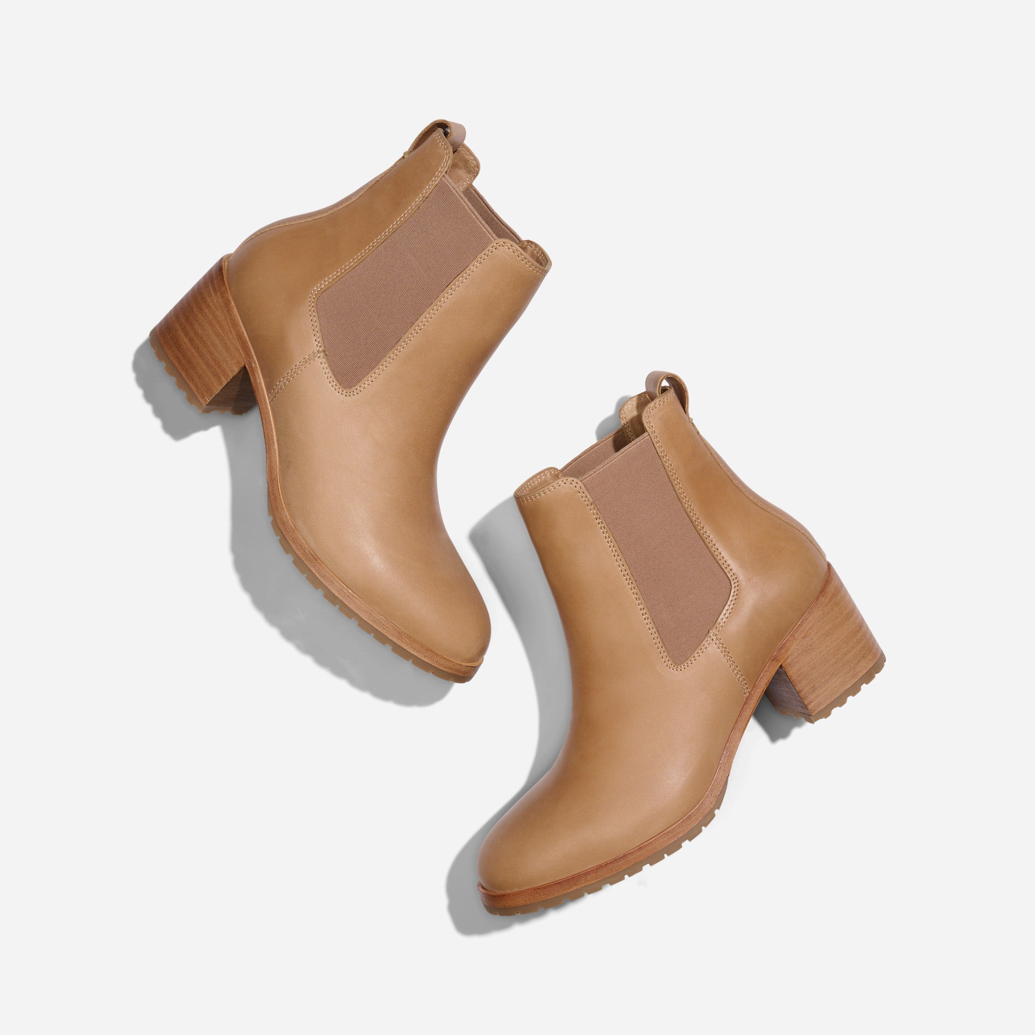 Ana Go To Heeled Chelsea Boot Almond