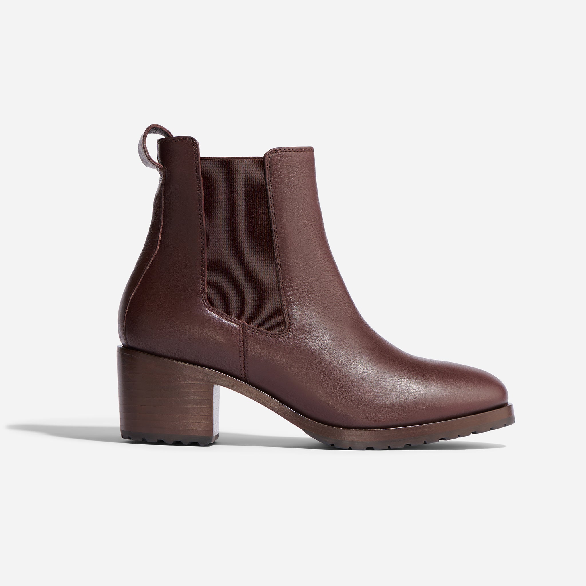 Ana Go-To Heeled Chelsea Boot Wine