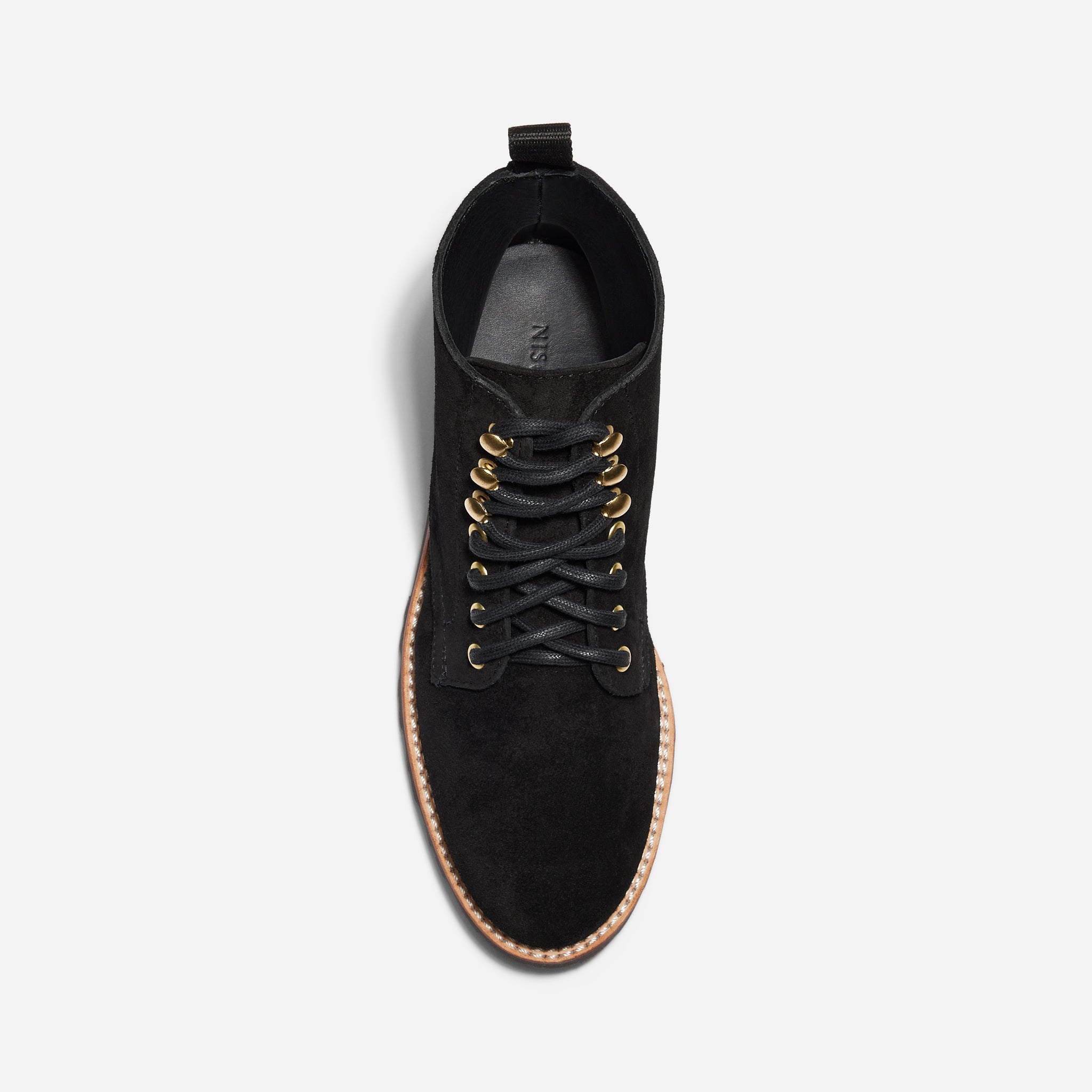 Go-To Lace Lug Boot Black