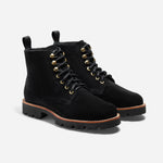 Go-To Lace Lug Boot Black