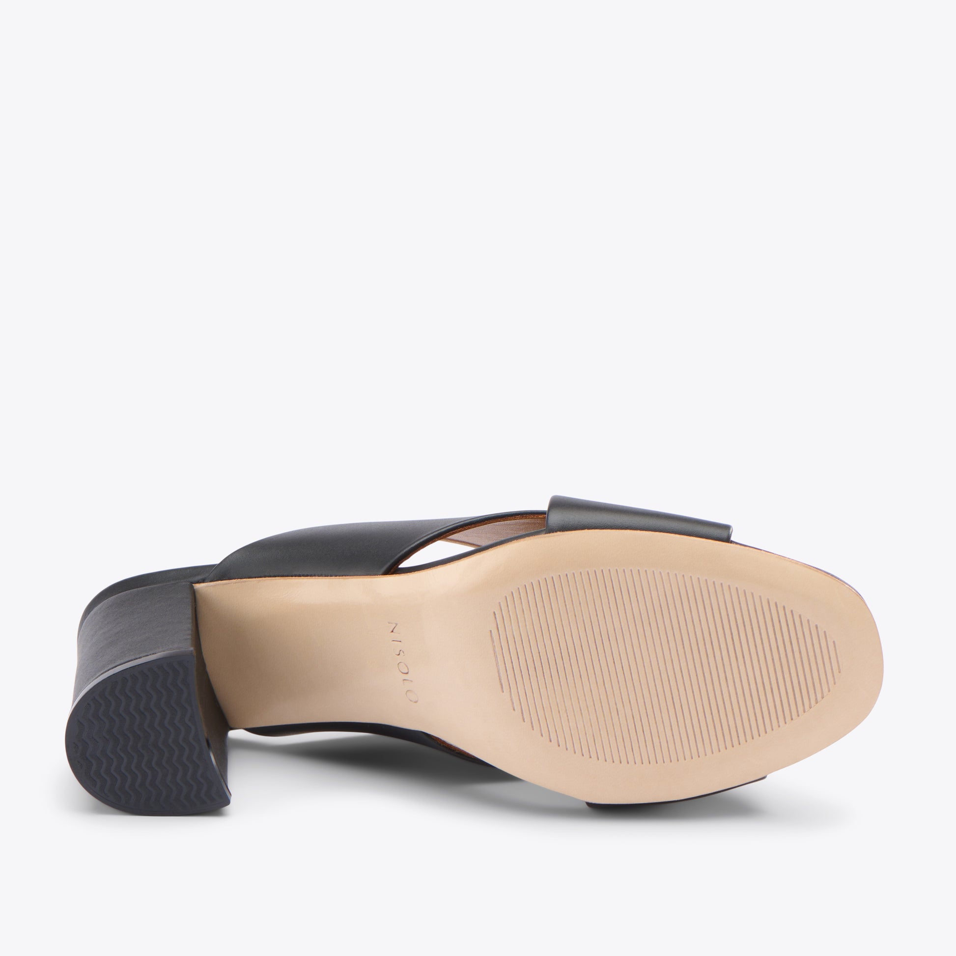 Carina Cross Strap Mule Black