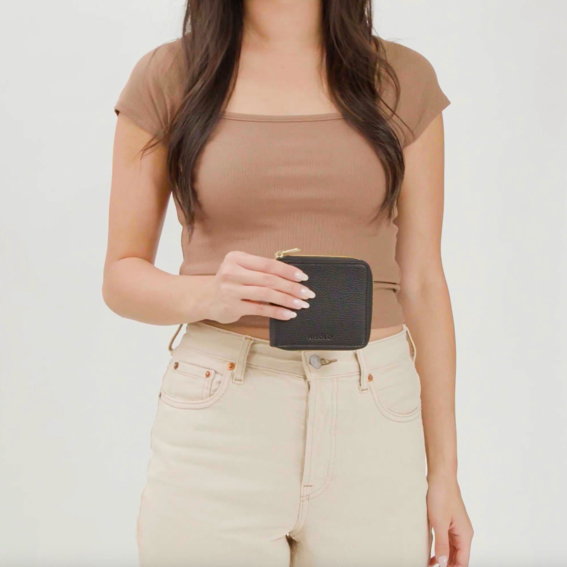 Remi Zip Wallet Black