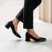 Fiorela Go-To Mid Heel Black Women's Leather Heel Nisolo 