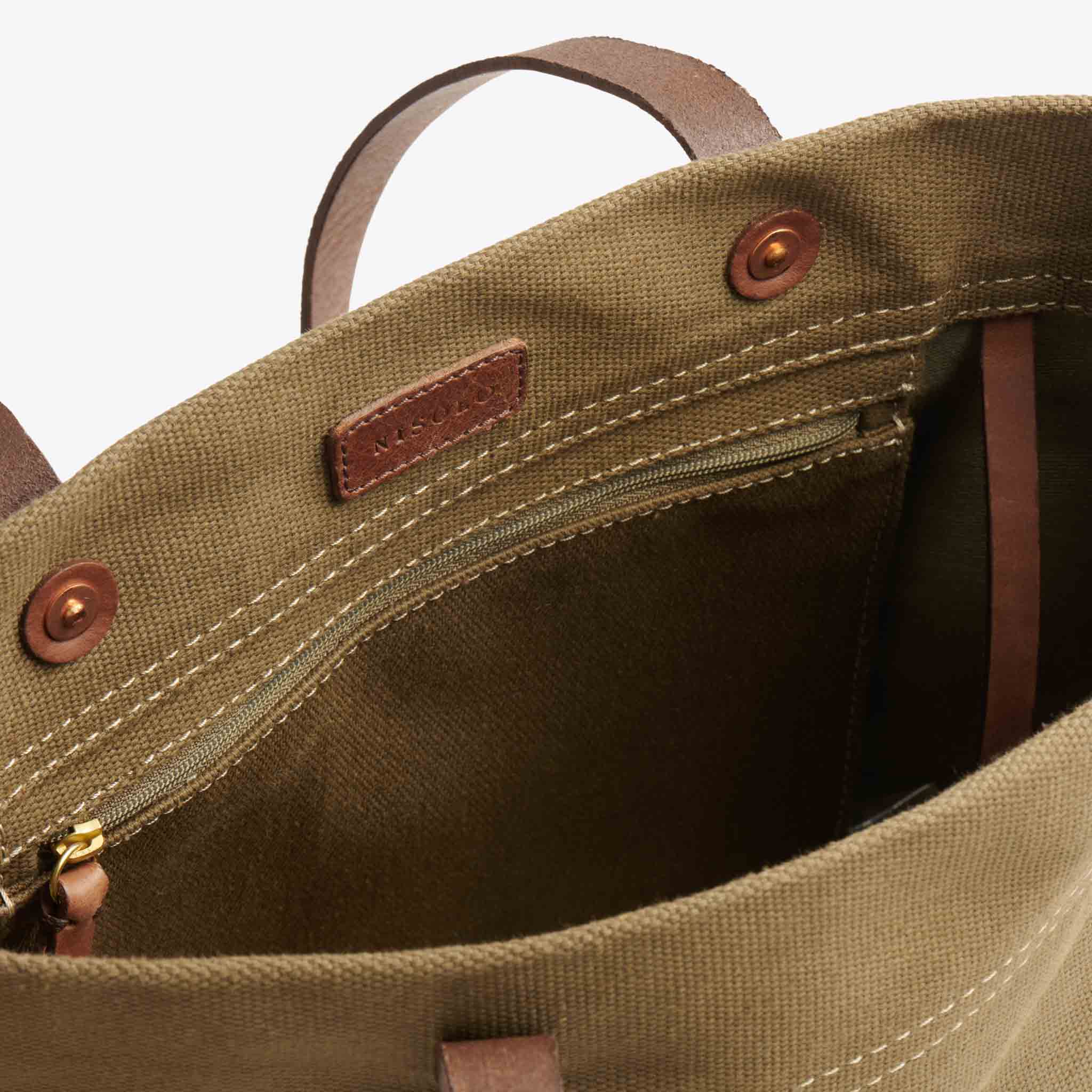 Canvas Tote Olive Green