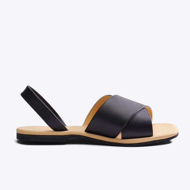 All-Day Cross Strap Sandal Black