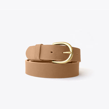 Noemi Belt Almond Leather Belt Nisolo 