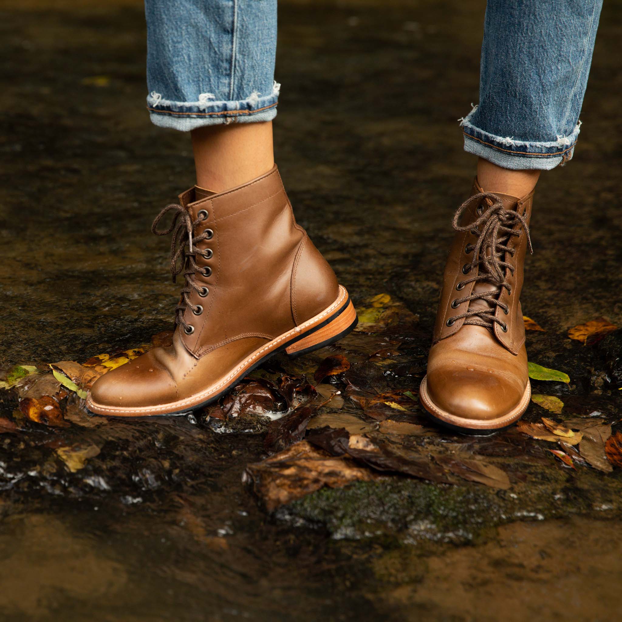 Image 1 of the All-Weather Amalia Boot Brown Women's Leather Boot Nisolo 